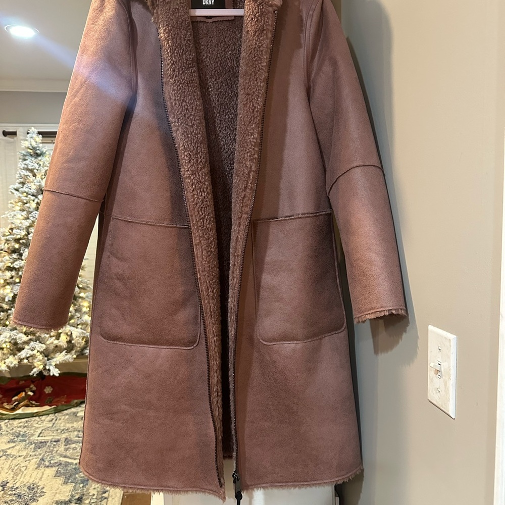 DKNY Tan Teddy Jacket